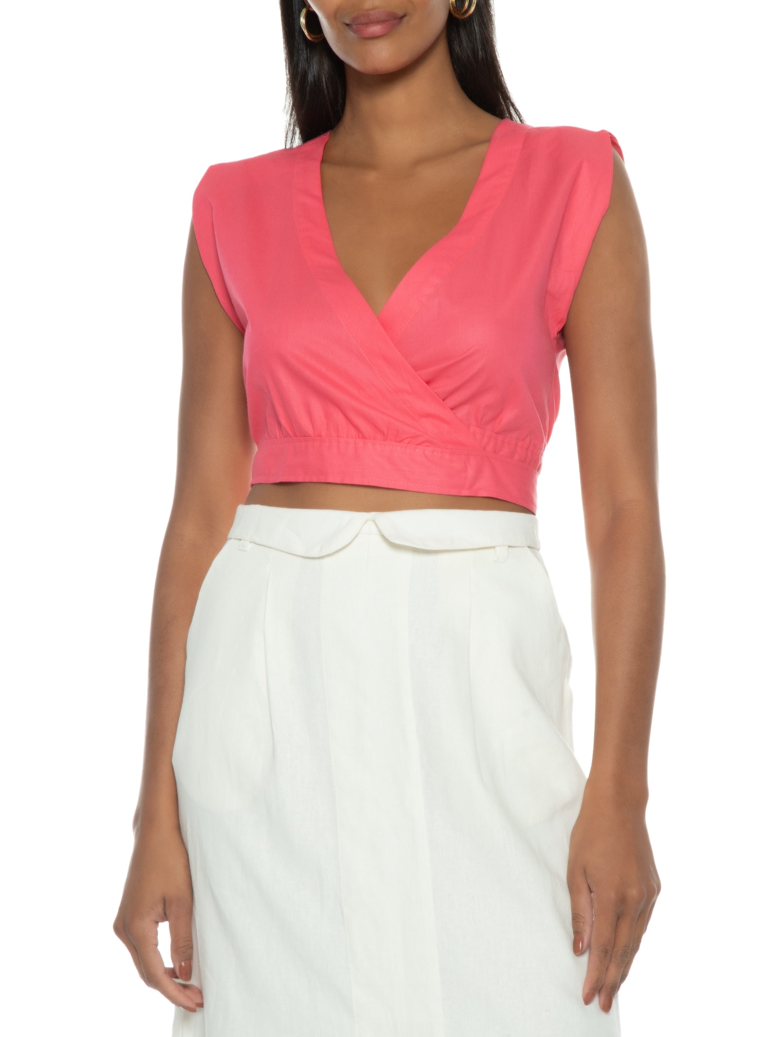 Blusa Feminina Sem Manga Rosa Hering