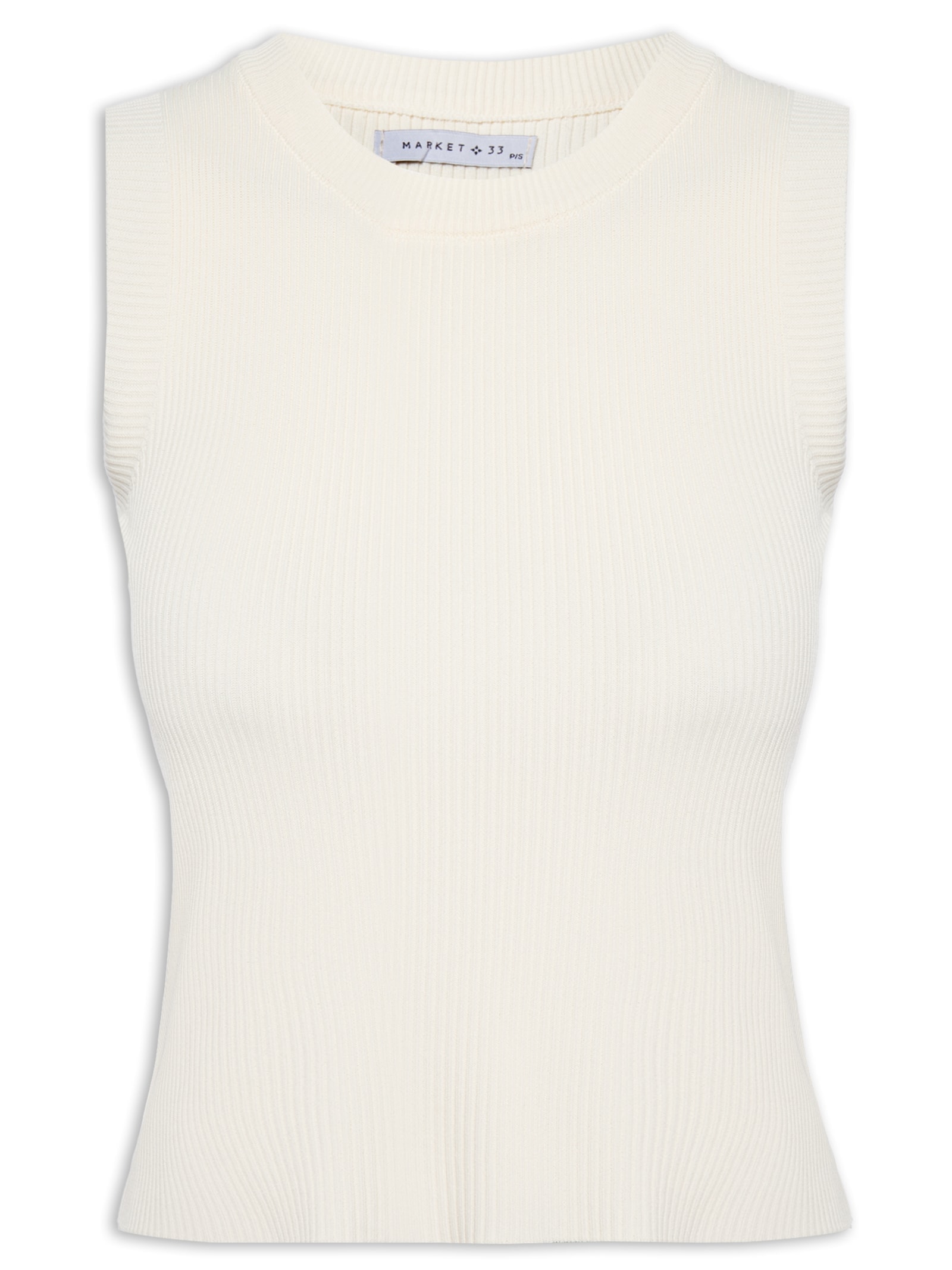 Blusa Feminina Sem Manga Tricot Fresh Off White Market 33