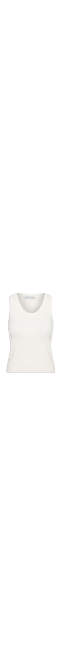 Blusa Feminina Sem Manga Tricot - Off White