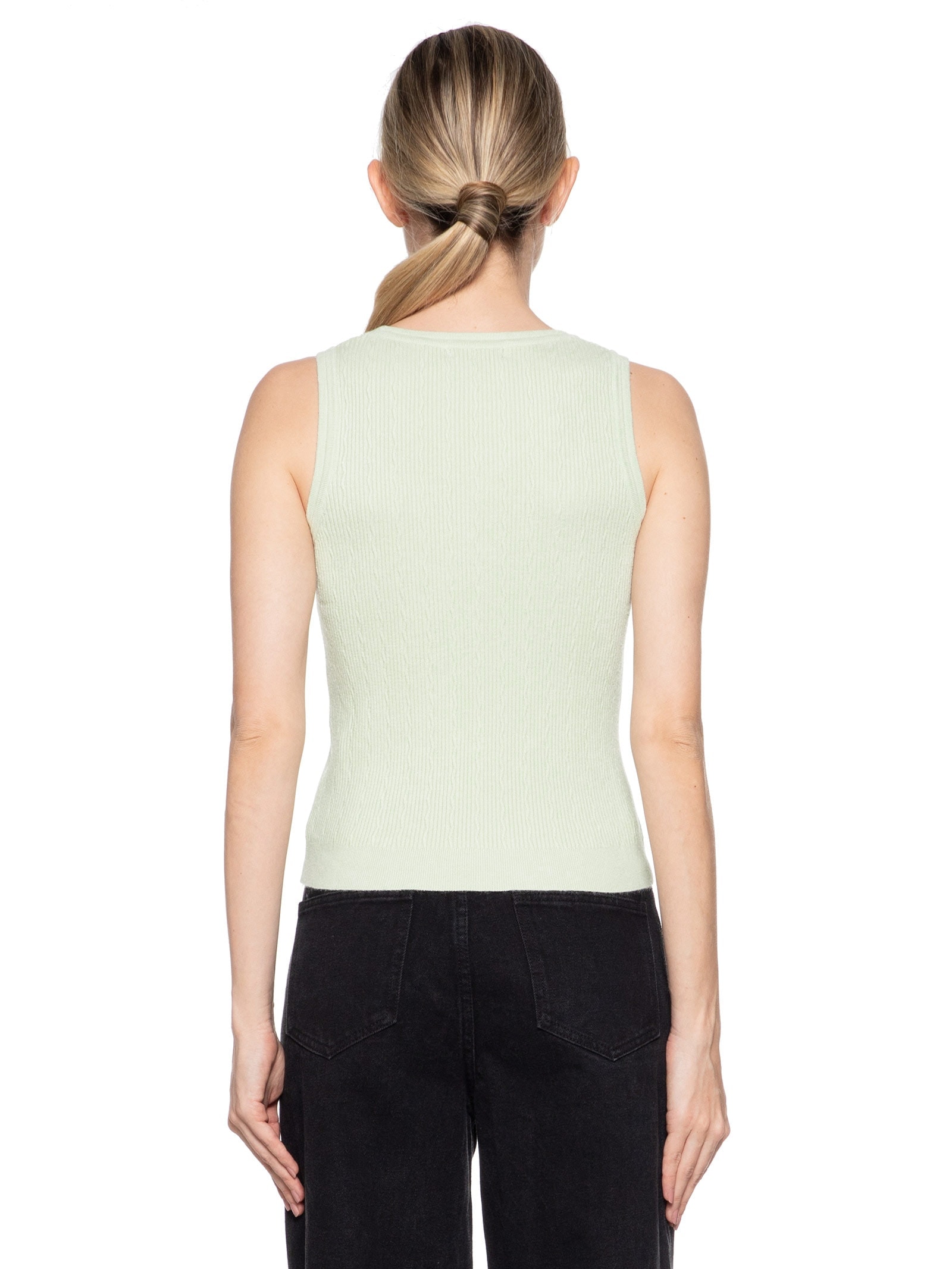 Blusa Feminina Sem Manga Tricot Verde Market 33