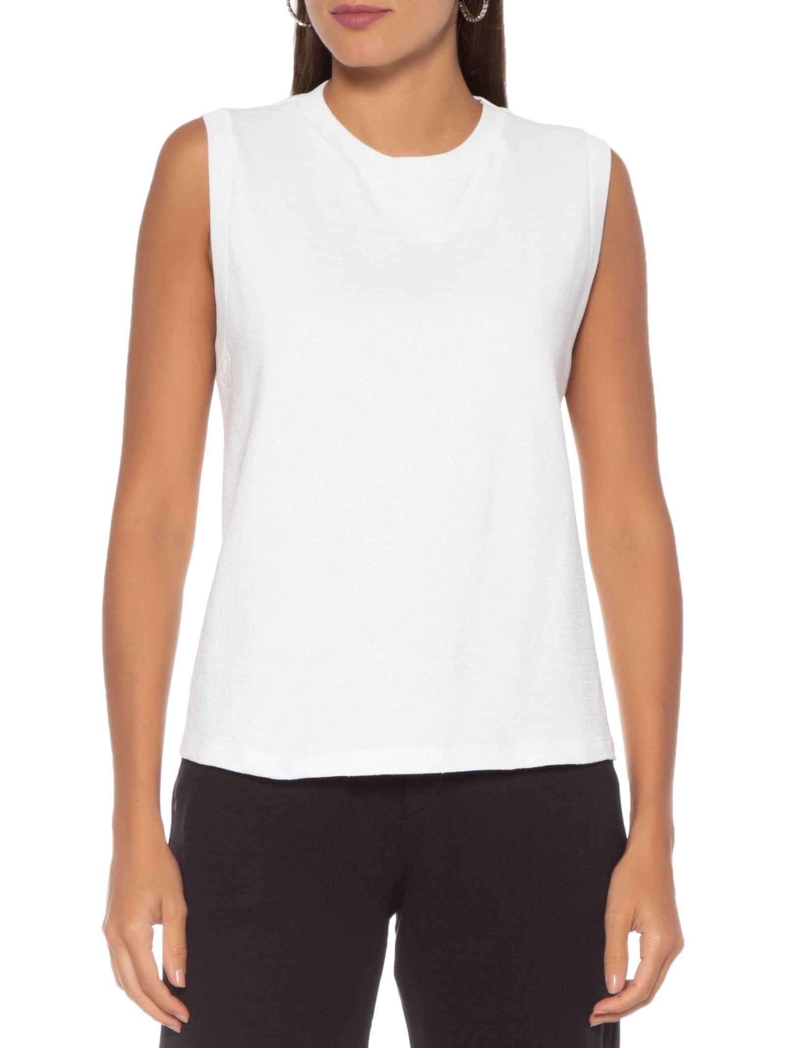 Blusa Feminina Sem Mangas Branco Hering