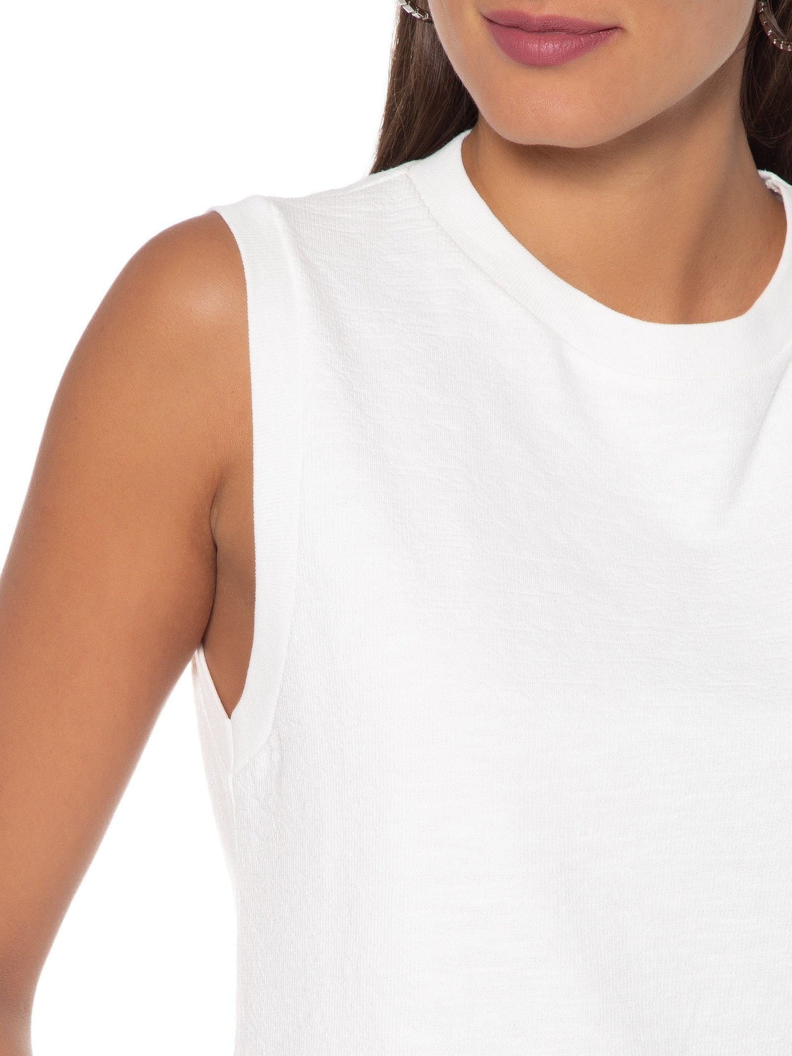 Blusa Feminina Sem Mangas Branco Hering