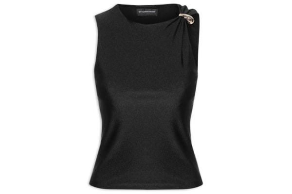 Blusa Feminina sem Mangas - Preto