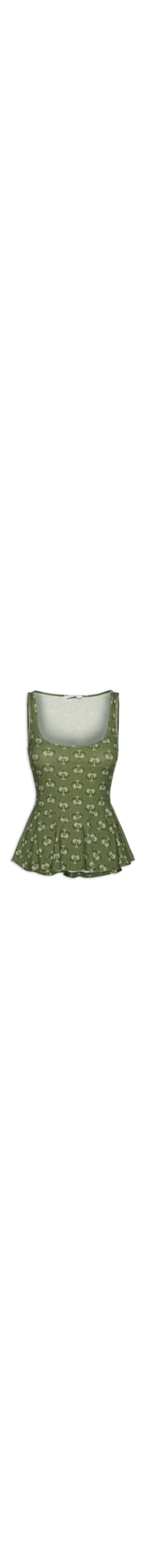 Blusa Feminina Sem Mangas - Verde