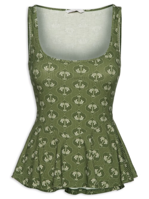 Blusa Feminina Sem Mangas – Verde