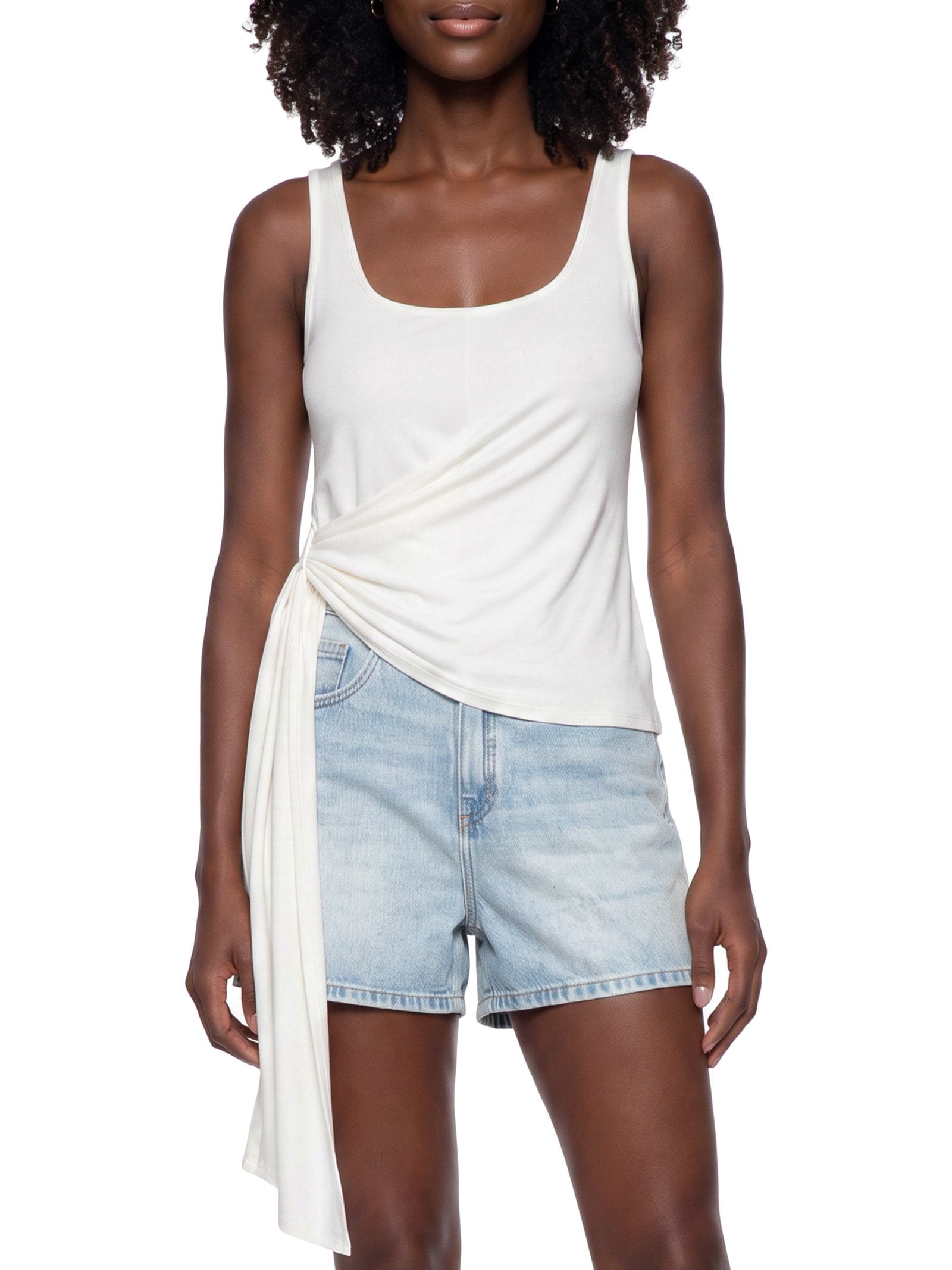 Blusa Feminina Sem Mangas – Off White My Favorite