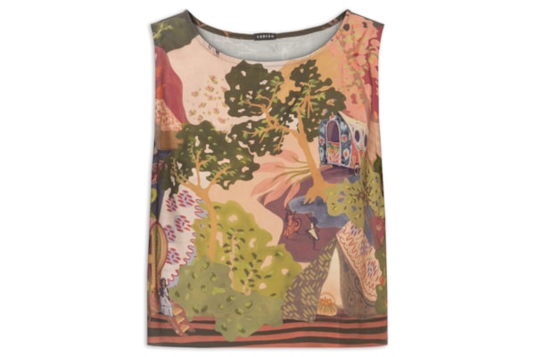Blusa Feminina Shell Estampa Zingaro - Verde