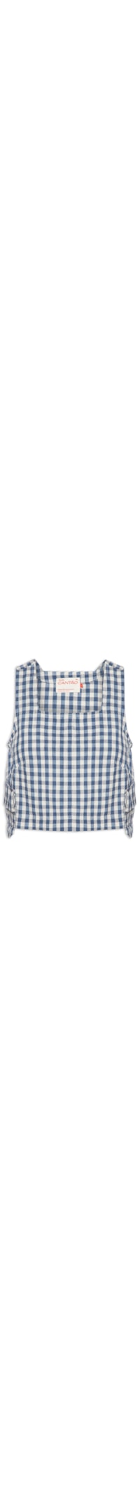 Blusa Feminina Shell Jeans Vichy - Azul