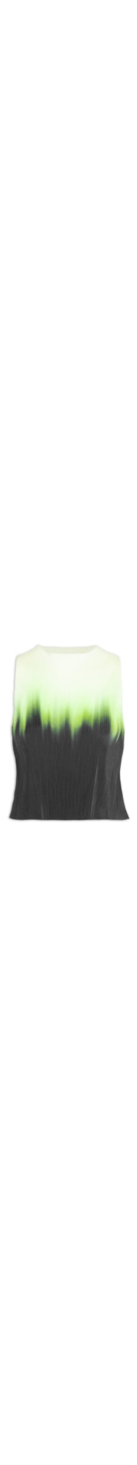 Blusa Feminina Sleeveless Plisse Blurred Neon - Preto