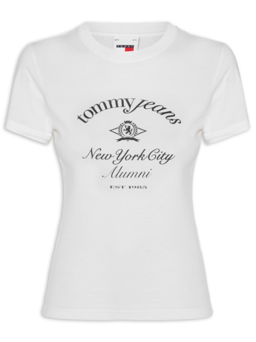 Blusa Feminina Slim Crest Ringer Tee – Branco