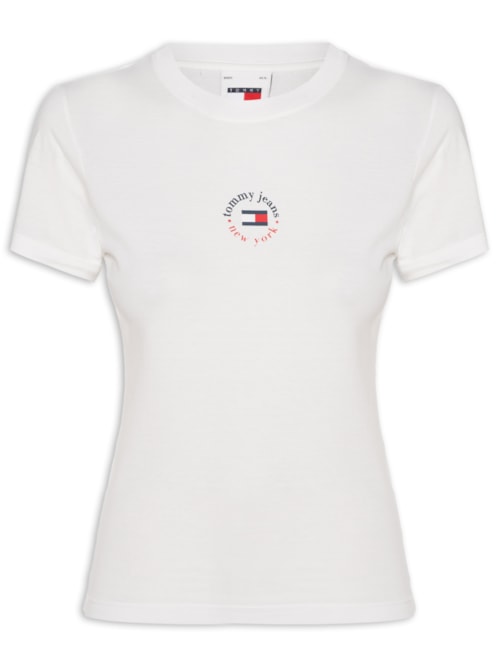 Blusa Feminina Slim Essential Logo Tee 2 – Branco