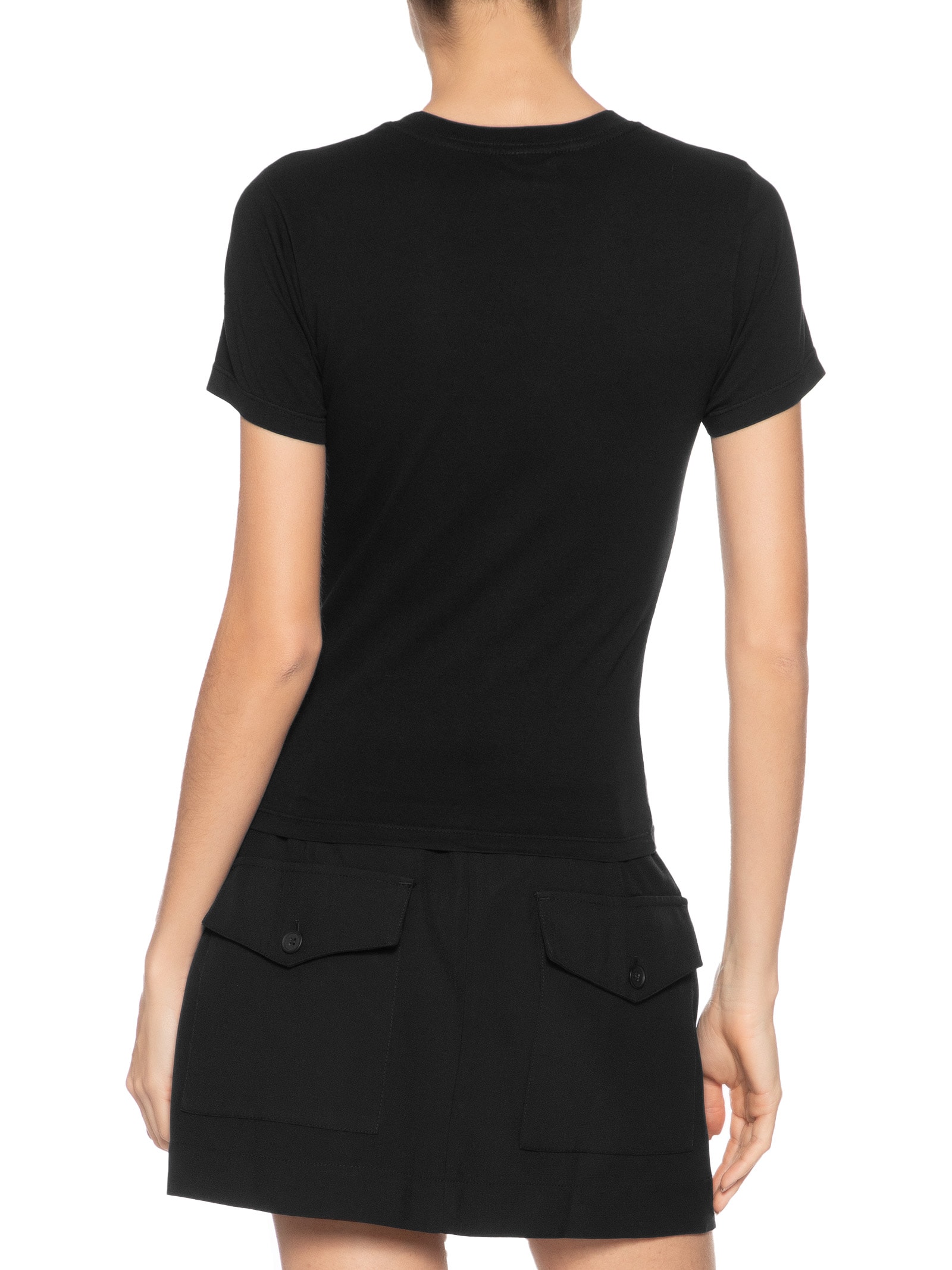 Blusa Feminina Slim Essential Logo Tee 2 Preto Tommy Jeans