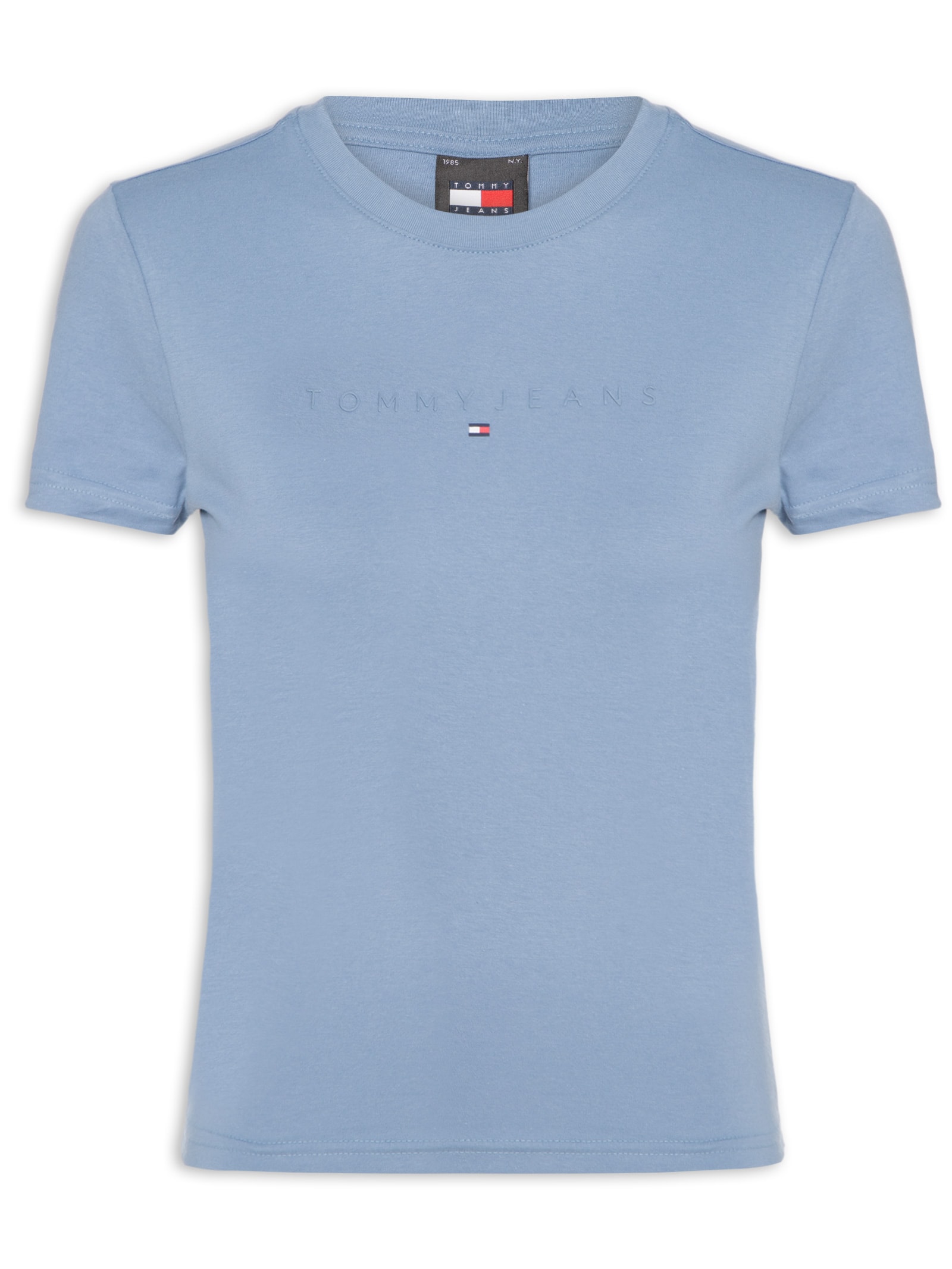 Blusa Feminina Slim Tonal Linear Tee Next Preto Tommy Jeans