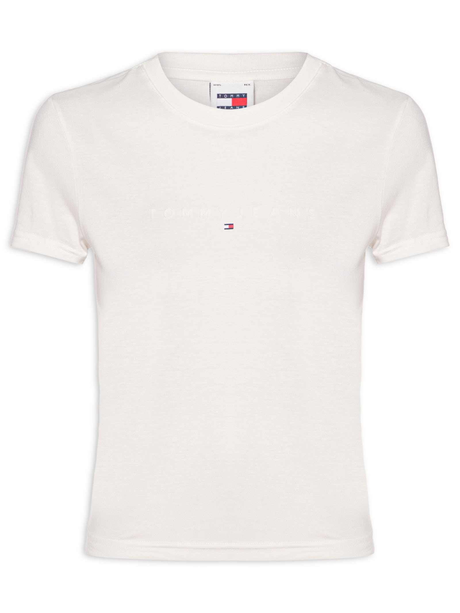 Blusa Feminina Slim Tonal Linear Tee Next Preto Tommy Jeans