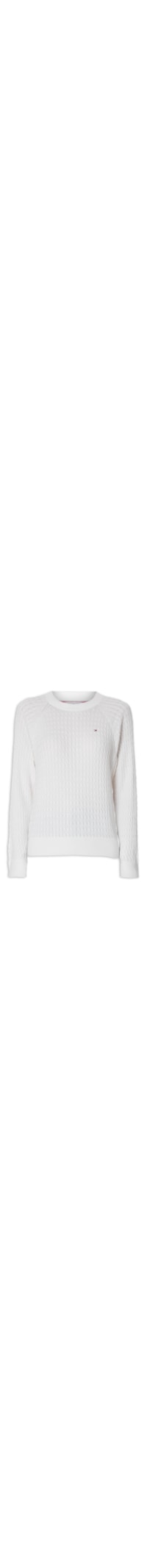 Blusa Feminina Suéter Cable C - Branco