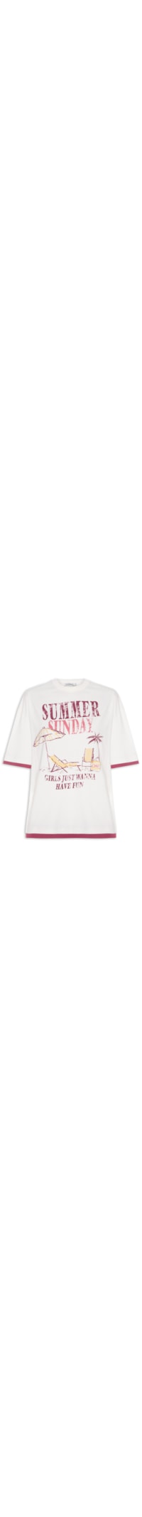 Blusa Feminina Summer Sunday - Branco