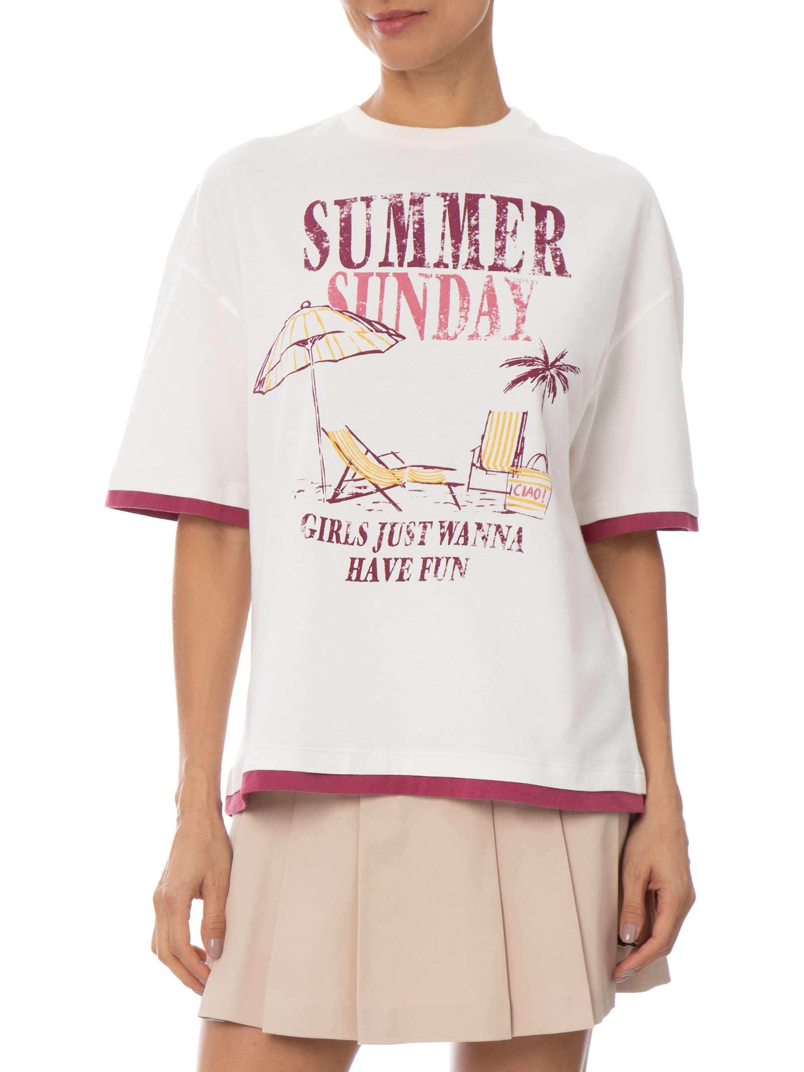 Blusa Feminina Summer Sunday Branco Le Lis