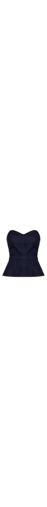 Blusa Feminina Sweetheart Bustier - Azul