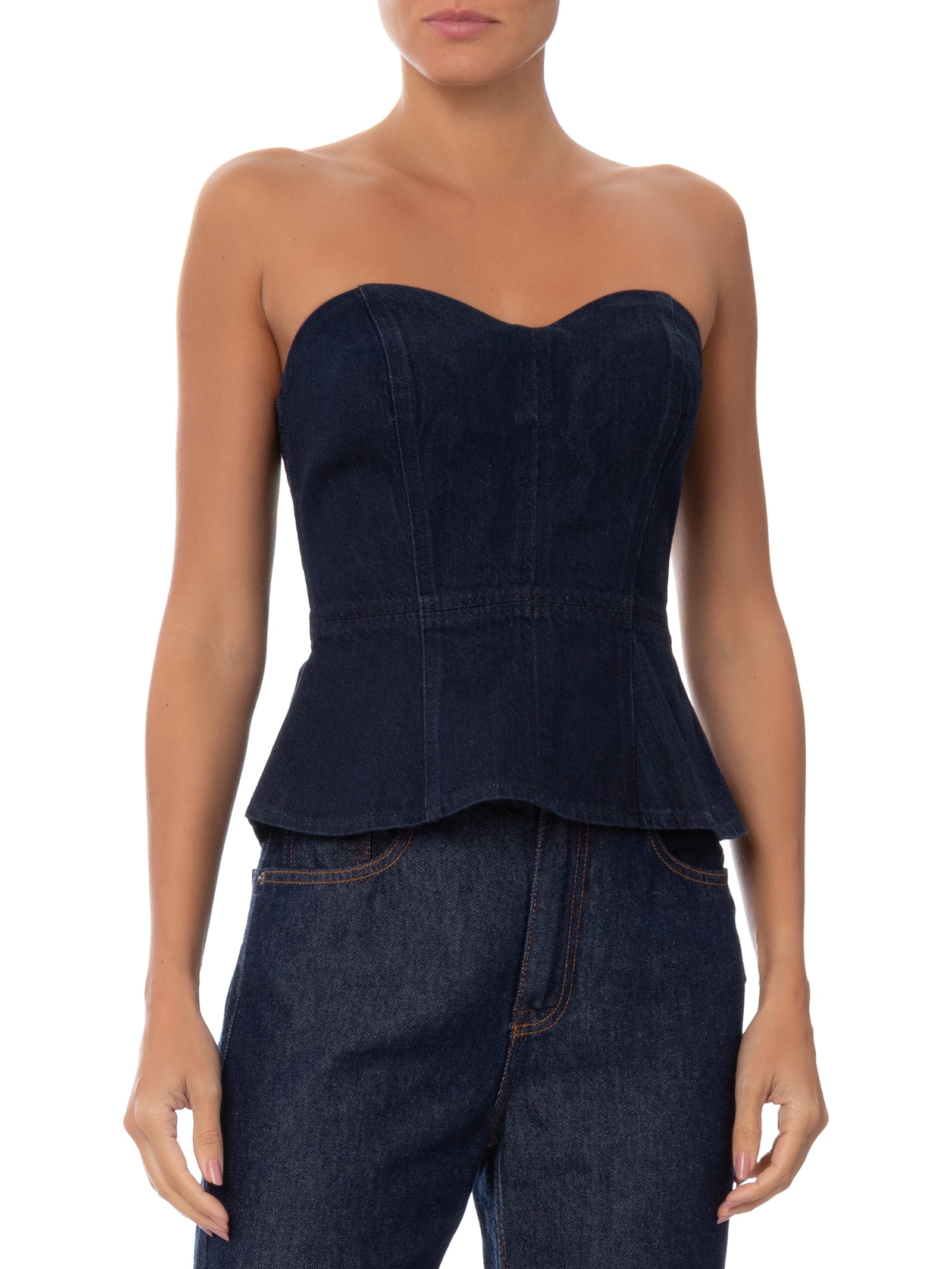 Blusa Feminina Sweetheart Bustier Azul Levi's