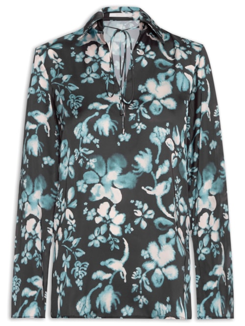 Blusa Feminina Tecido Chifon Satin – Preto