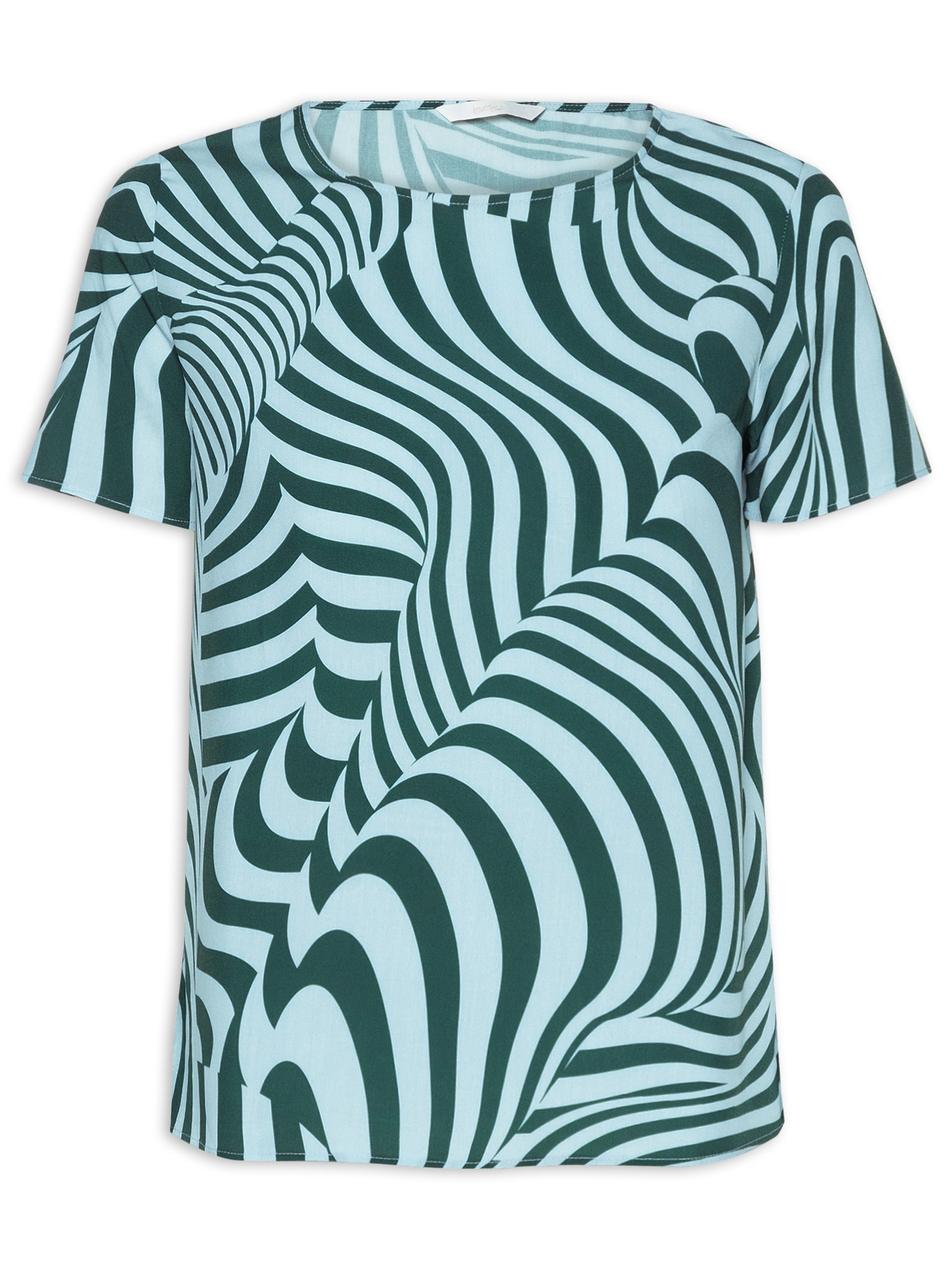 Blusa Feminina Tecido Rayon Bali Azul Lez A Lez