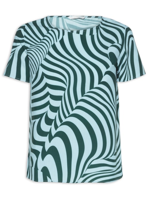 Blusa Feminina Tecido Rayon Bali – Azul