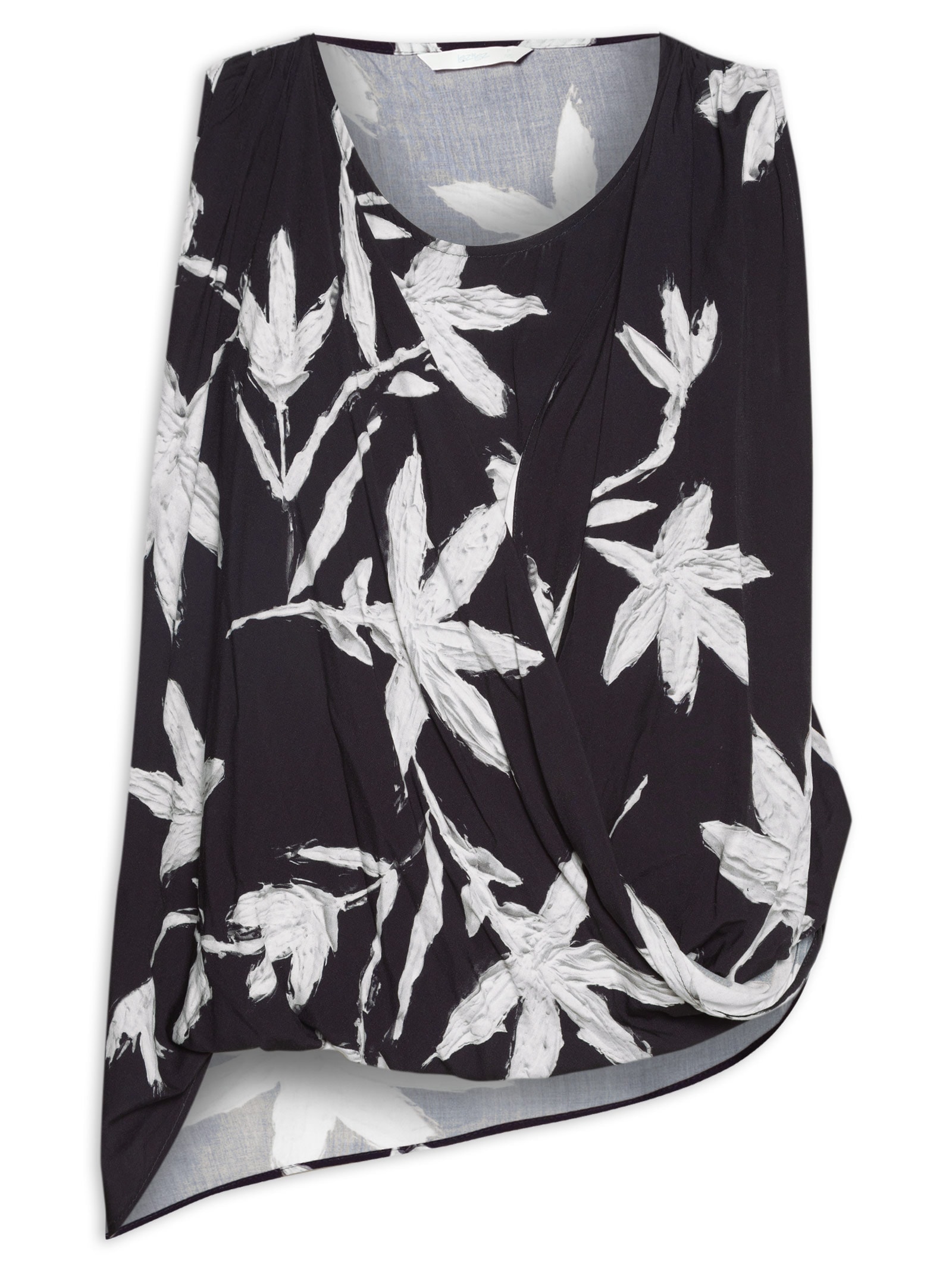 Blusa Feminina Tecido Rayon Bali Preto Lez A Lez