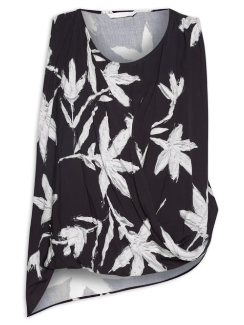 Blusa Feminina Tecido Rayon Bali – Preto