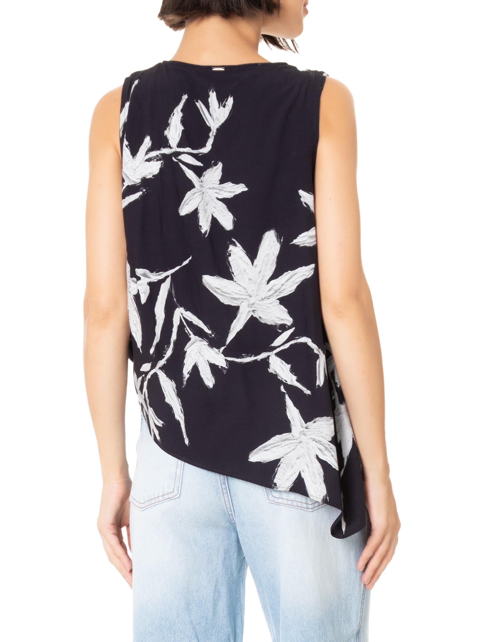 Blusa Feminina Tecido Rayon Bali Preto Lez A Lez