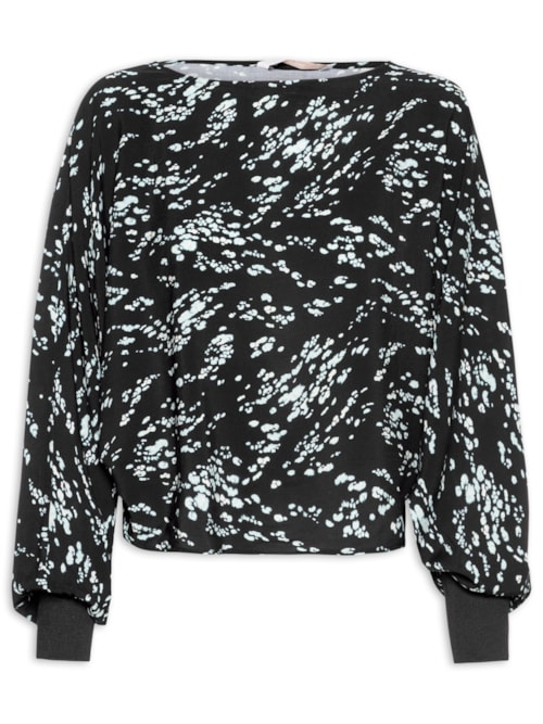 Blusa Feminina Tecido Rayon Bali – Preto