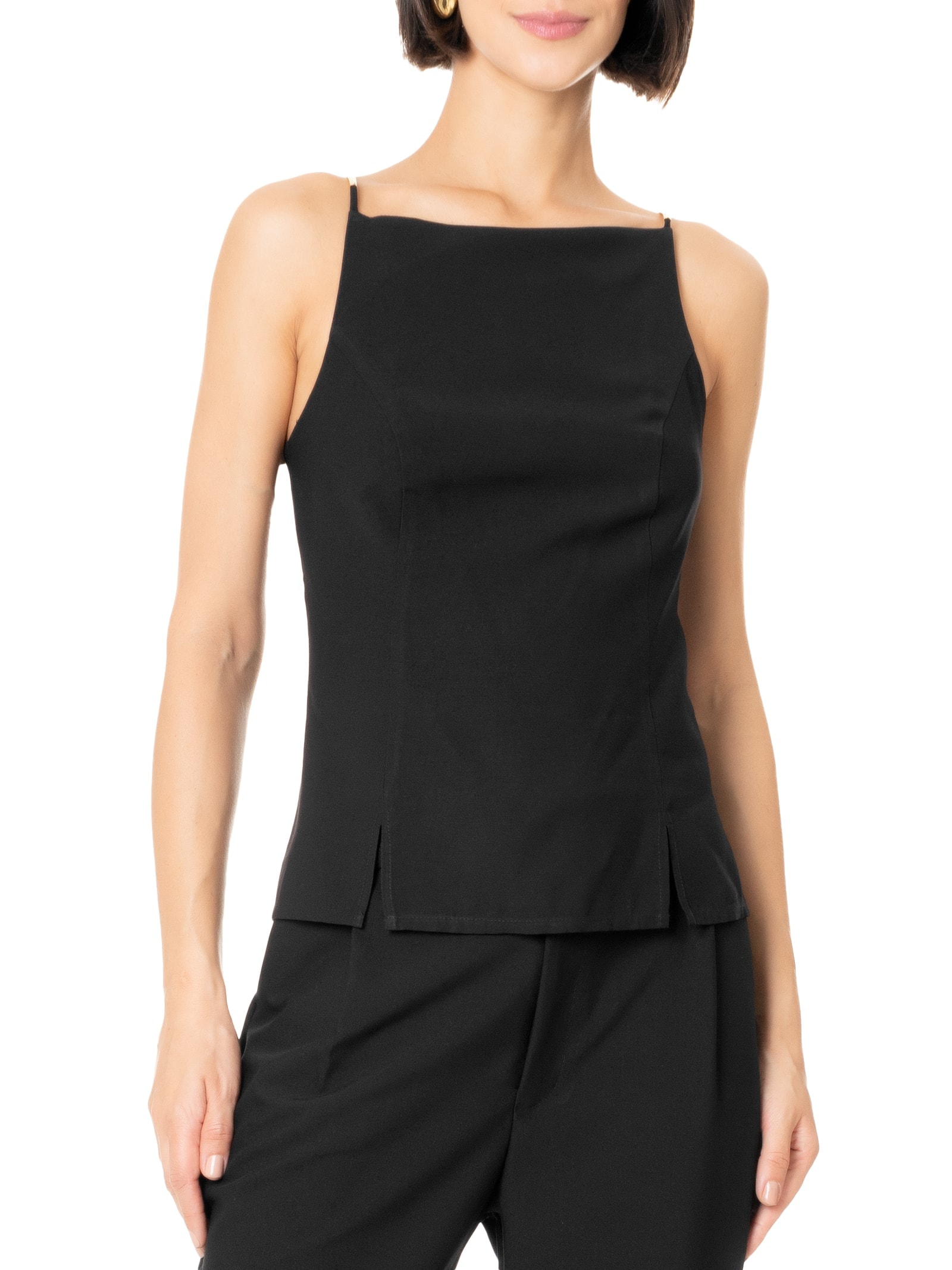 Blusa Feminina Tecido Sense Preto Lez A Lez