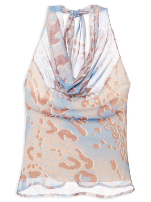 Blusa Feminina Tecido Transparência – Bege