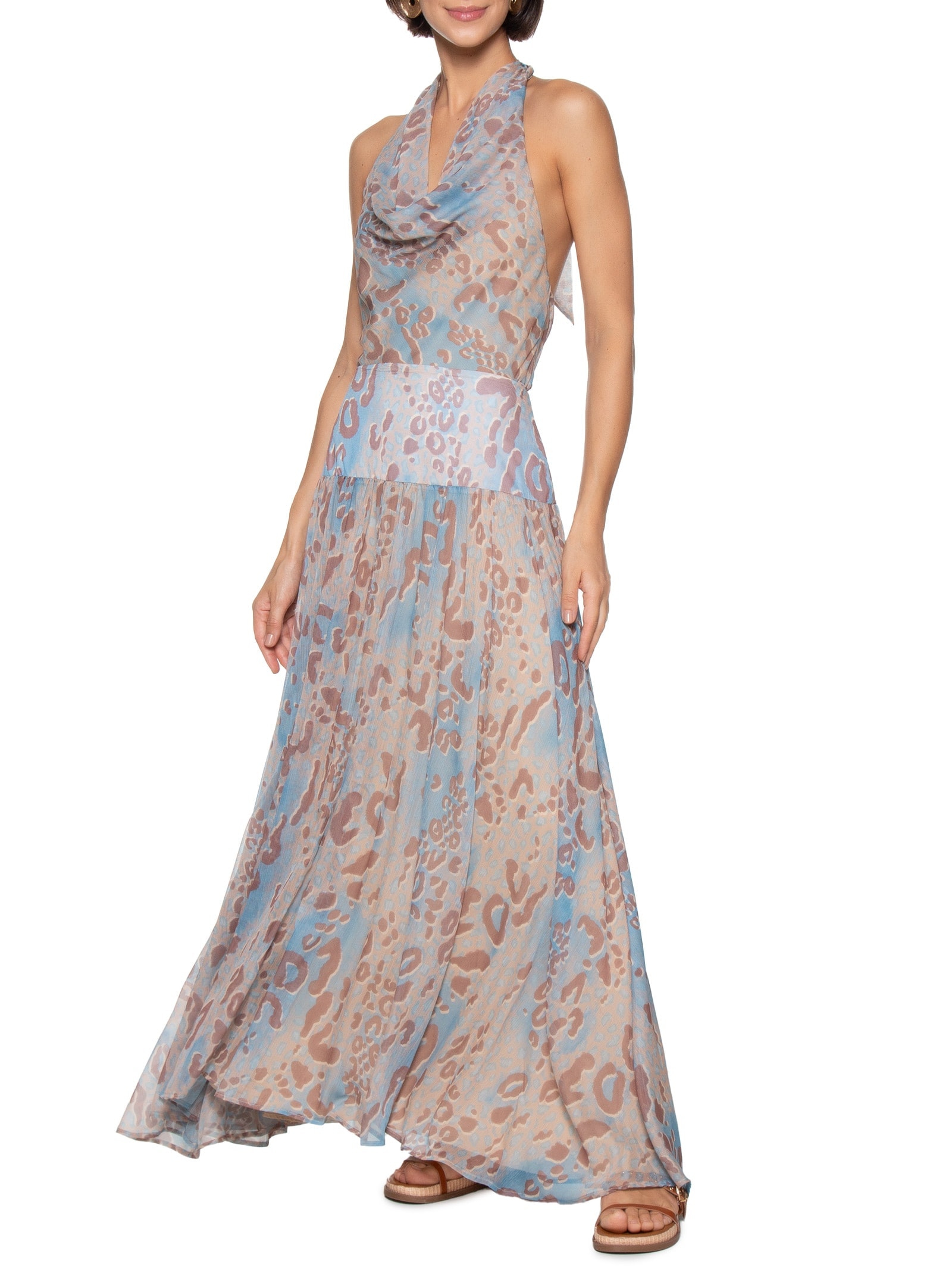 Blusa Feminina Tecido Transparência Bege Lez A Lez