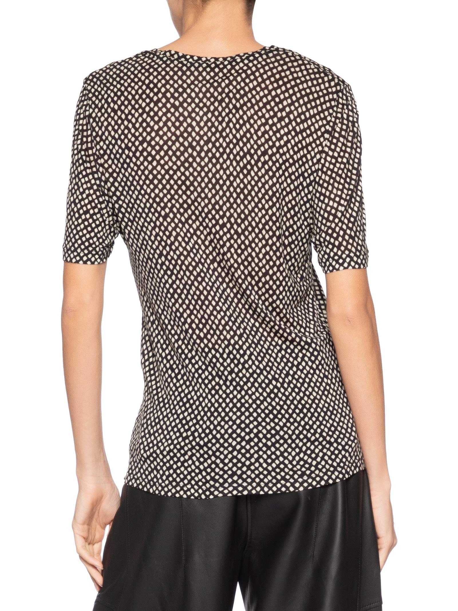 Blusa Feminina Tee Decote V Manga Curta Preto Animale