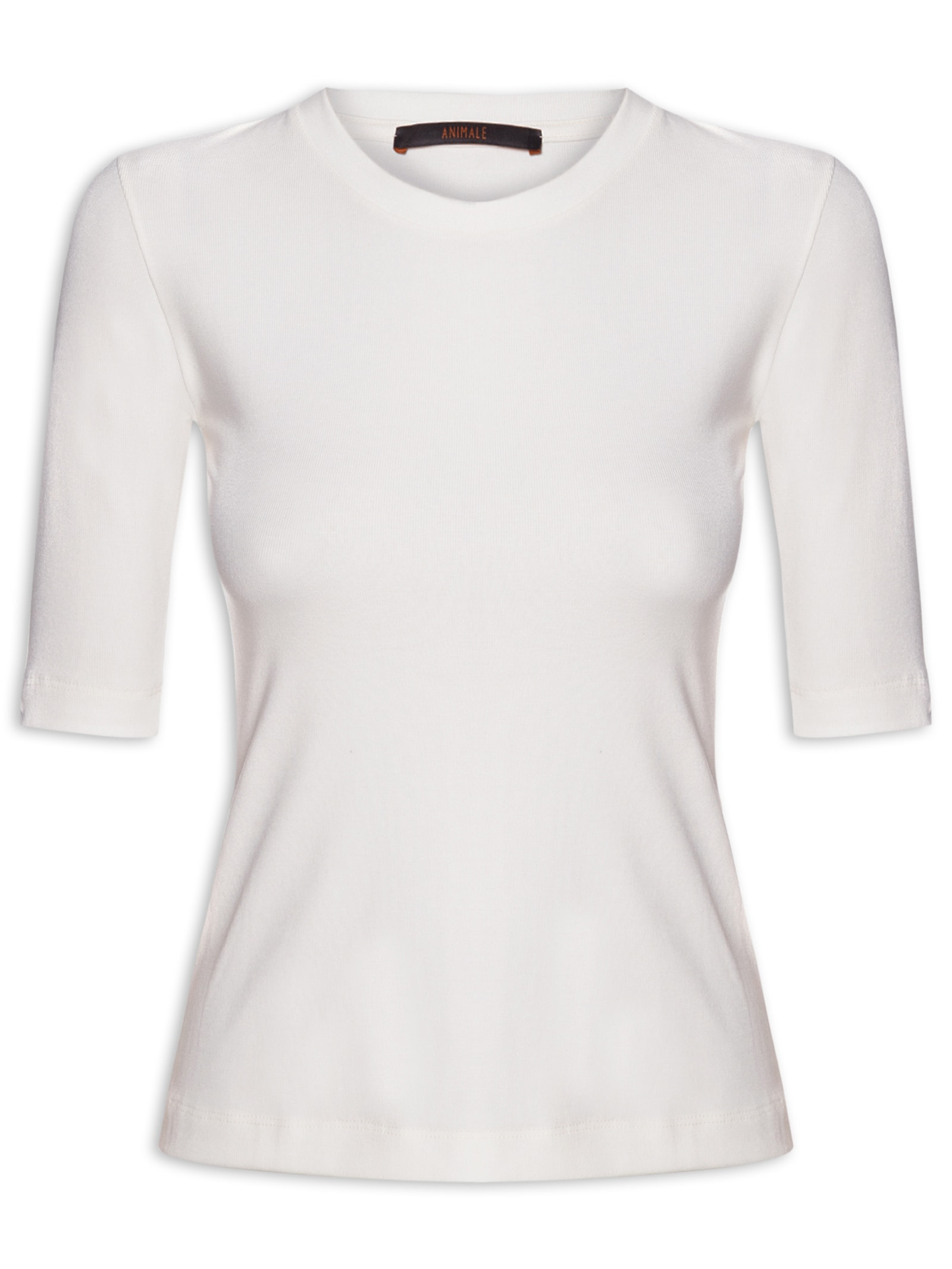 Blusa Feminina Tee Manga Média Branco Animale