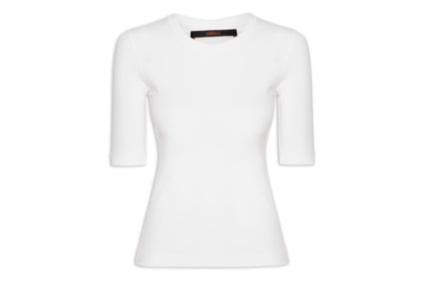 Blusa Feminina Tee Manga Média - Branco