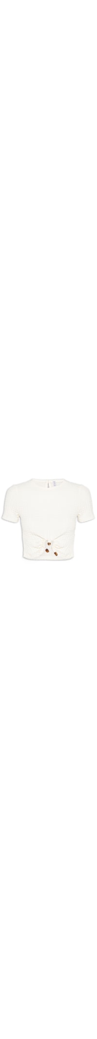 Blusa Feminina Texturizada - Off White