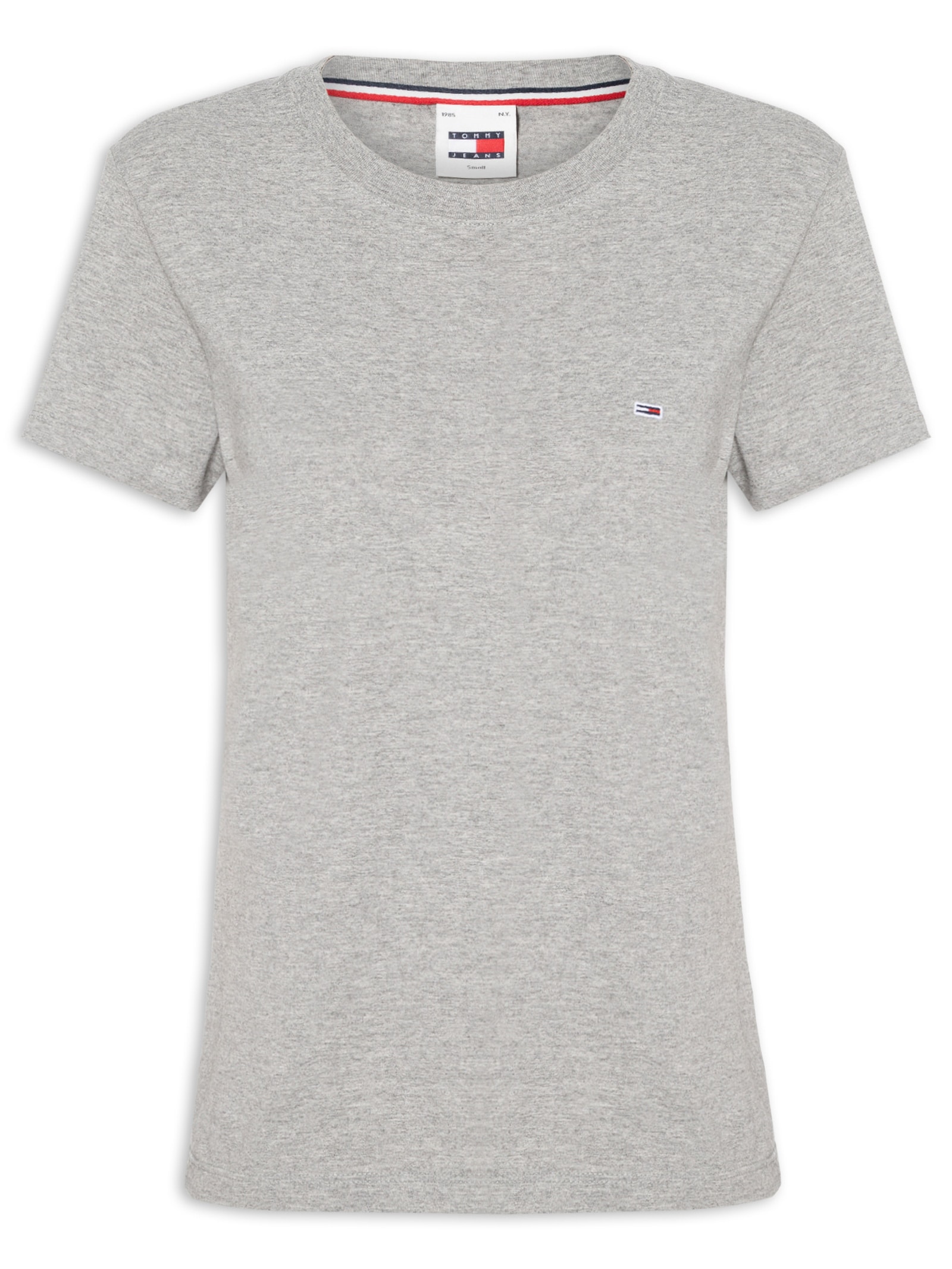 Blusa Feminina Tjw C Neck Tee Cinza Tommy Jeans