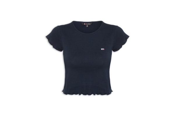 Blusa Feminina Tjw Slim Babylook Tee Ext - Azul