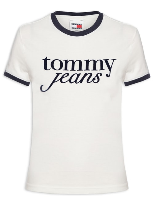 Blusa Feminina Tjw Slim Sh Script Ringr Tee Ext – Branco