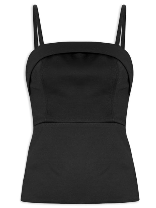 Blusa Feminina Tomara Que Caia Olivia – Preto