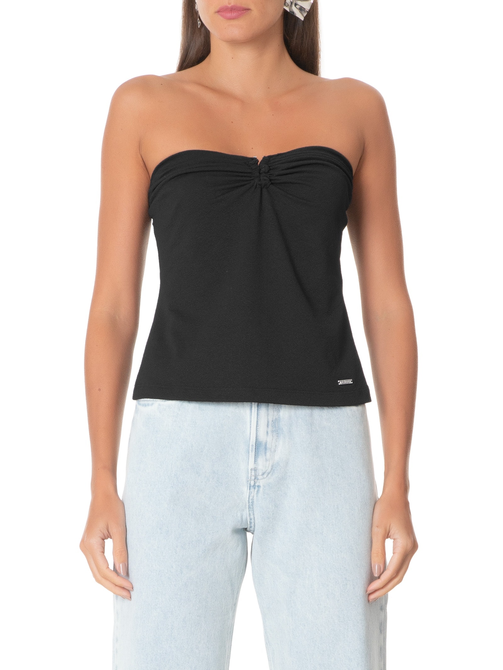 Blusa Feminina Tomara Que Caia Preto Colcci