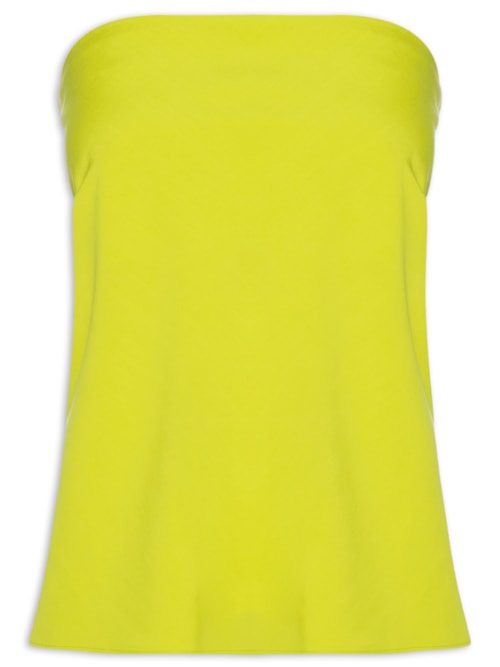 Blusa Feminina Tomara Que Caia Viscose Cupro - Verde