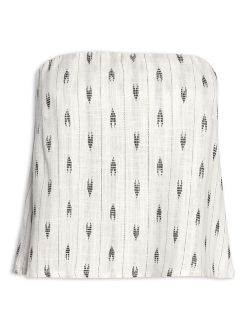 Blusa Feminina Top Quadrado Da Vinci – Branco