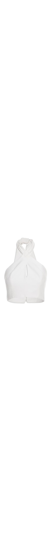 Blusa Feminina Transpassada Decote V - Branco