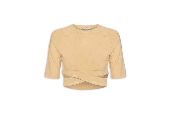 Blusa Feminina Transpasse - Bege 