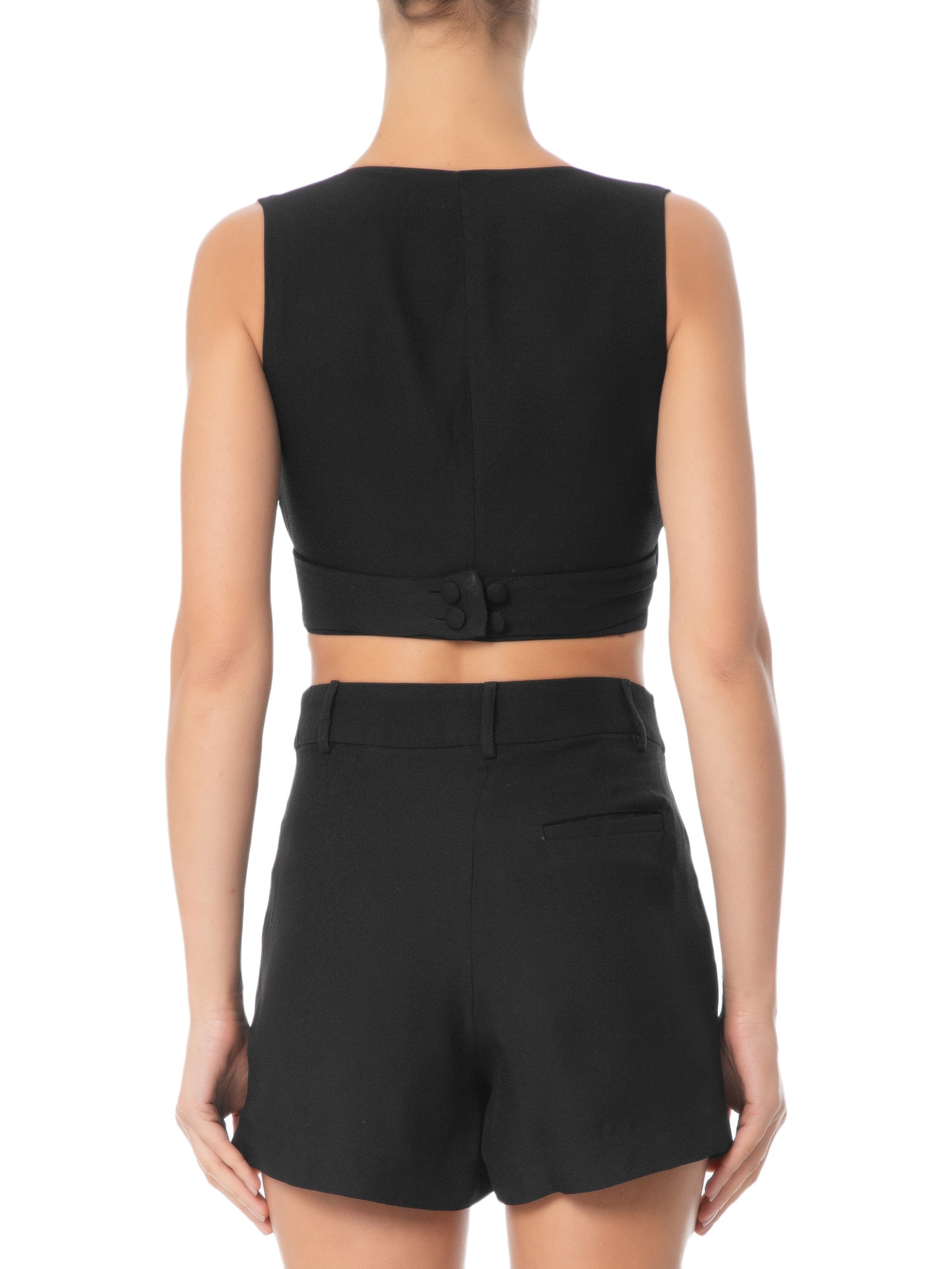 Blusa Feminina Transpasse Em Crepe Preto '2Essential