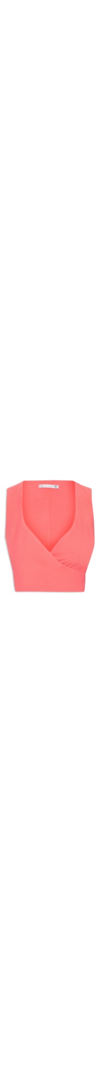 Blusa Feminina Transpasse Em Crepe - Rosa