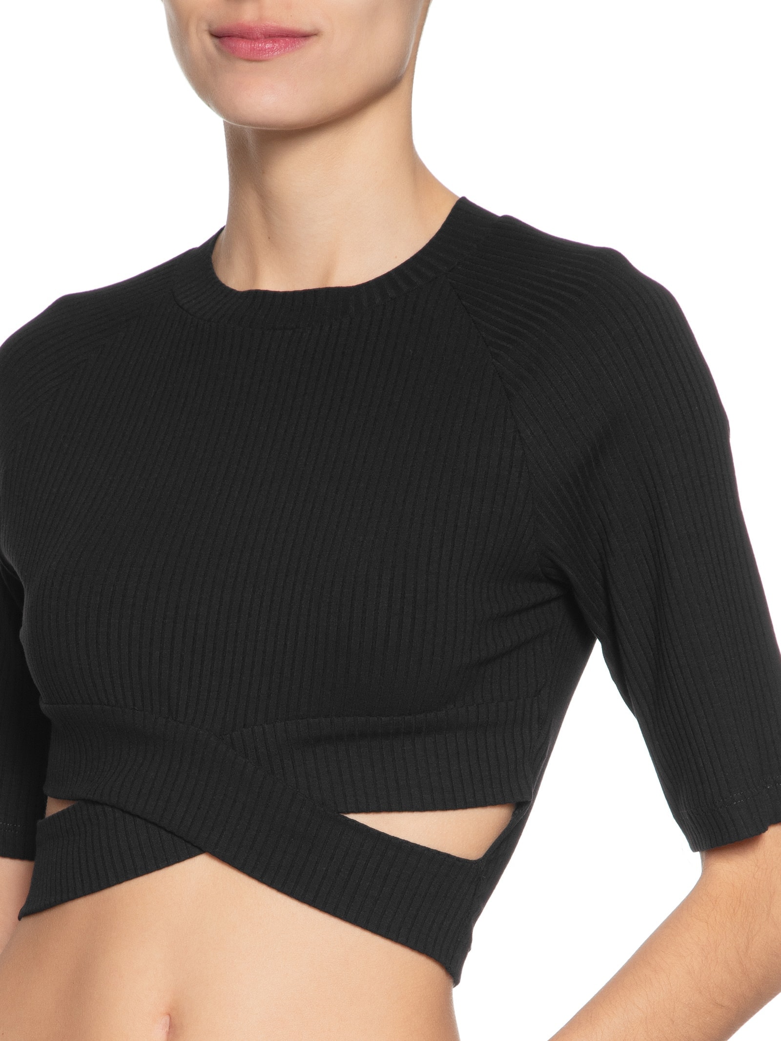 Blusa Feminina Transpasse Preto Dress To