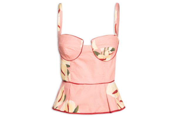 Blusa Feminina Tricoline Estampa Antúrio - Rosa